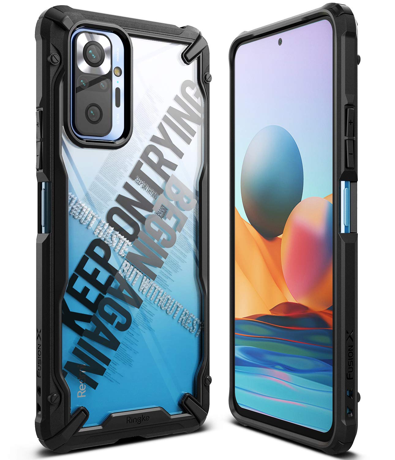 Redmi Note 10 Pro/Redmi Note 10 Pro Max Back Cover Case | Fusion X - Cross