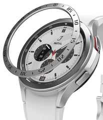 Bezel Styling Compatible with Samsung Galaxy Watch 4 Classic 46mm - Silver [46-01]