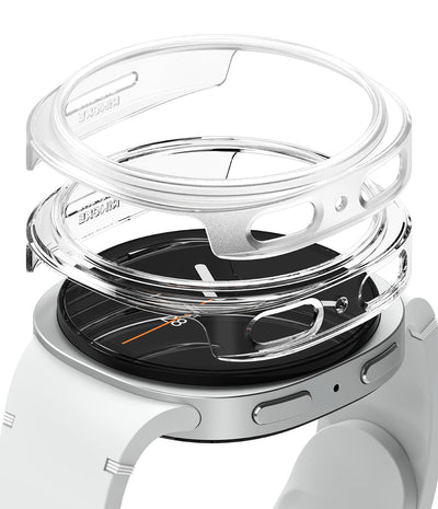 Samsung Galaxy Watch 8 44mm Case [2 Pack]  Slim - Clear & Alphine Clear