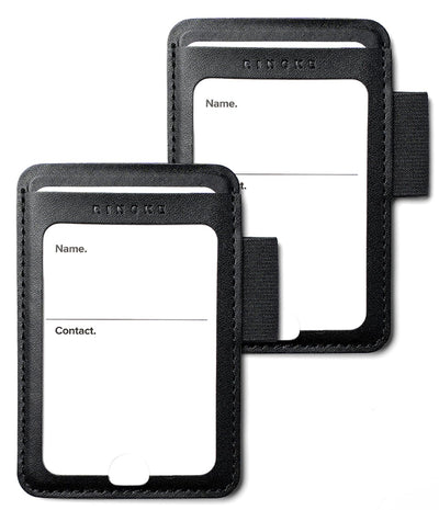 Ringke Name Tag Adhesive Elastic Pen Holder | Large - Black
