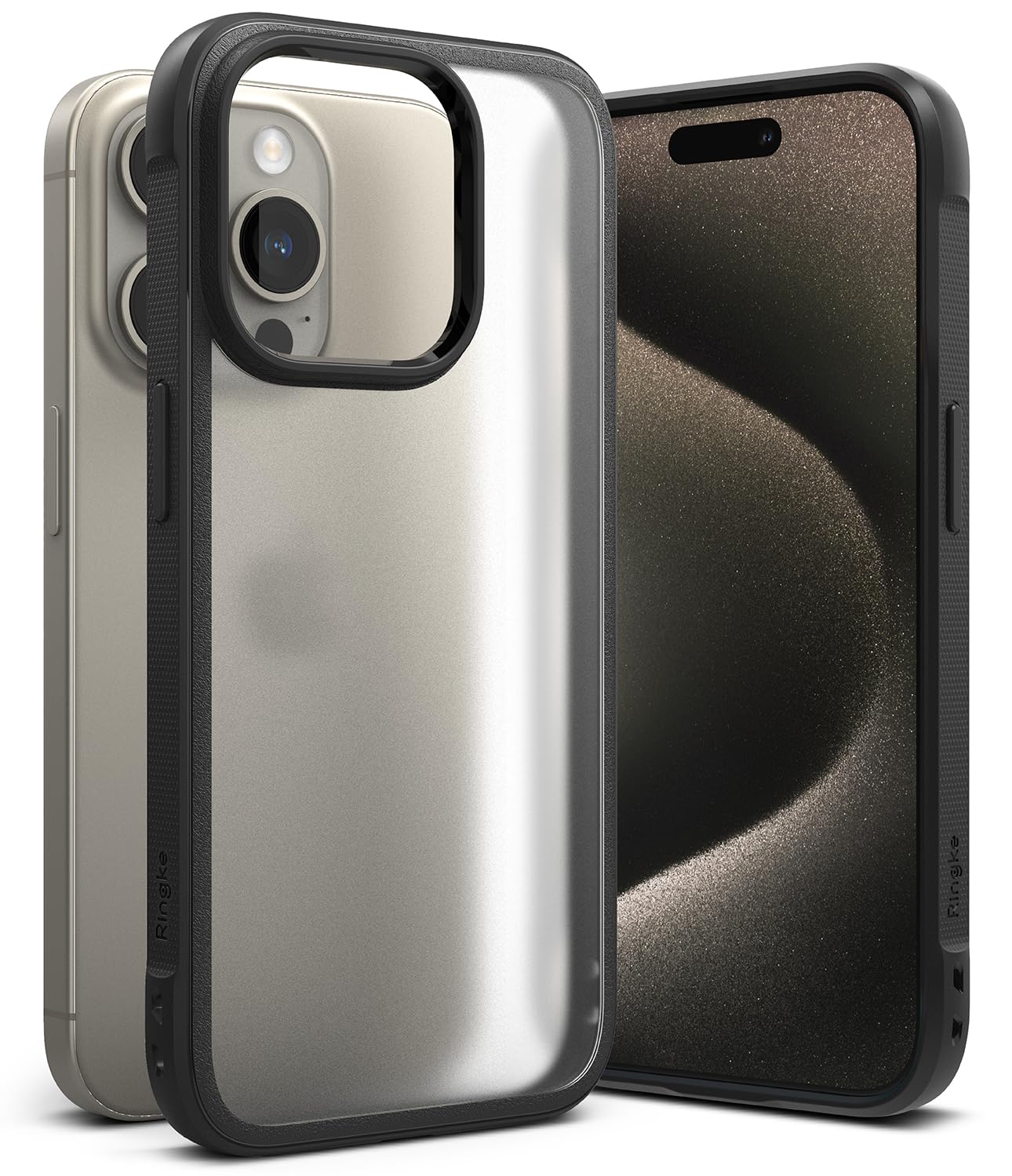 (Refurbished) iPhone 15 Pro Max Back Cover case | Fusion Bold Matte - Matte Black