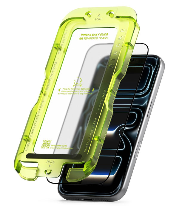 iPhone 17 Pro Max Screen Protector Guard with Easy Installation Tool, Easy Slide Anti Reflection / Anti Glare Glass | Tempered Glass (1 Pack)