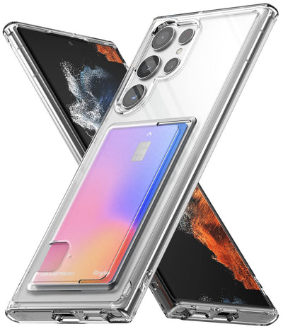 Samsung Galaxy S22 Ultra Back Cover Case | Fusion - Card Clear