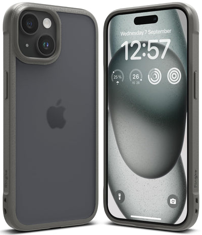 (Refurbished) iPhone 15 Plus Back Cover case | Fusion Bold Matte - Matte Gray