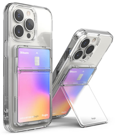 Ringke Stand Slot Card Holder - Clear Mist