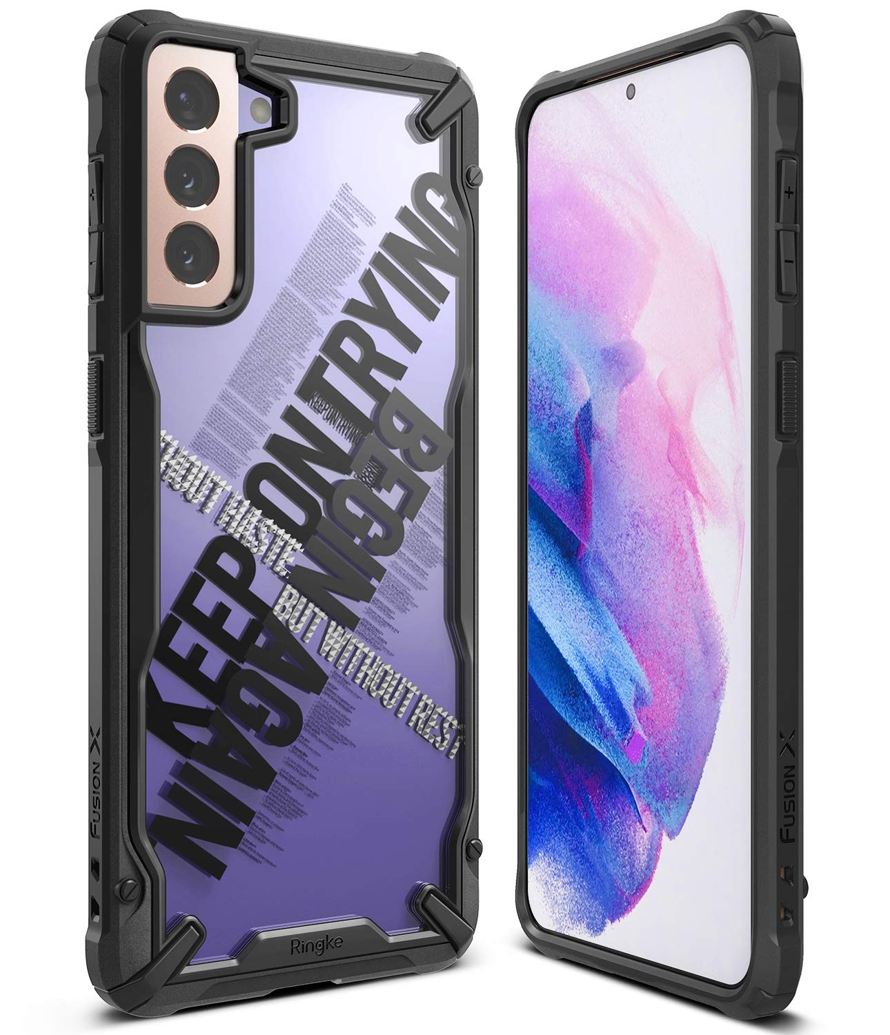 (Refurbished) Samsung Galaxy S21 Back Cover Case | Fusion X Design - Cross