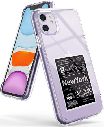 Apple iPhone 11 Back Cover Case | Fusion Design - NEW YORK : LABEL