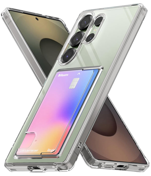 (Refurbished) Samsung Galaxy S25 Ultra Back Cover Case | Fusion Card  - Clear