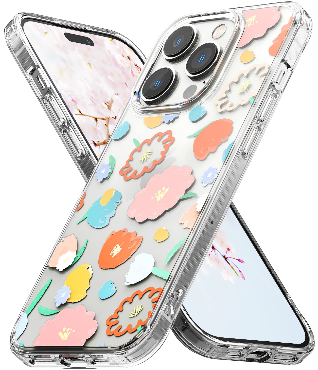 (Refurbished) Apple iPhone 14 Pro Back Cover Case | Fusion Design - Floral