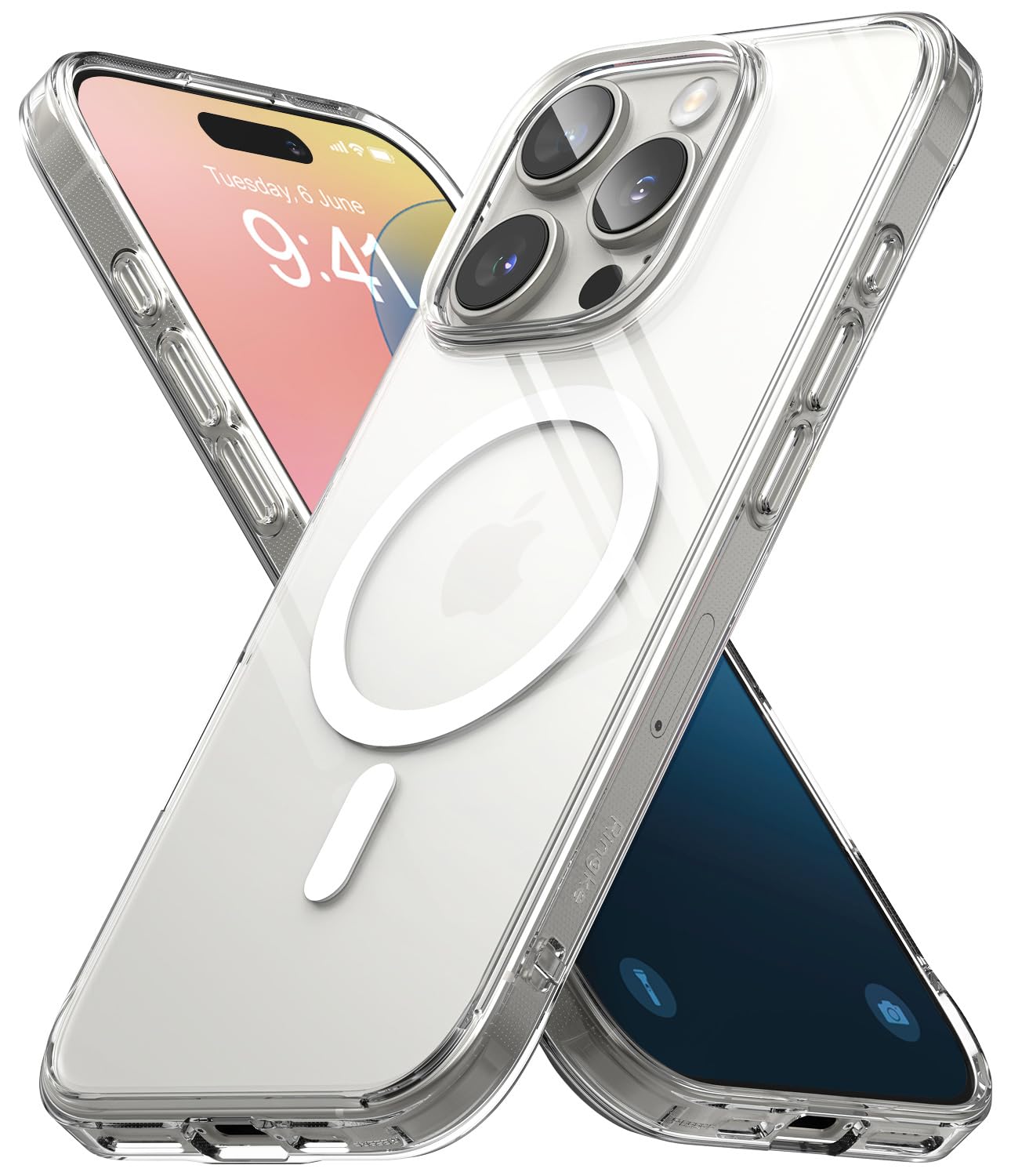 iPhone 16 Pro Max Back Cover Case | Fusion Magnetic - Clear