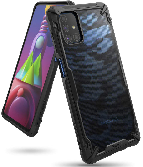(Refurbished) Samsung Galaxy M51 Back Cover Case | Fusion X - Camo Black