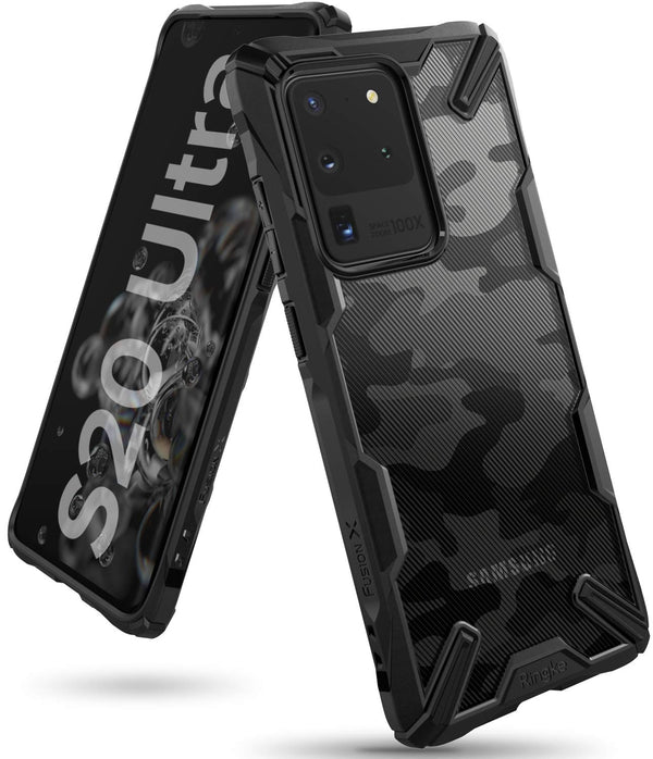 (Refurbished) Samsung Galaxy S20 Ultra Fusion X Design Camo Black
