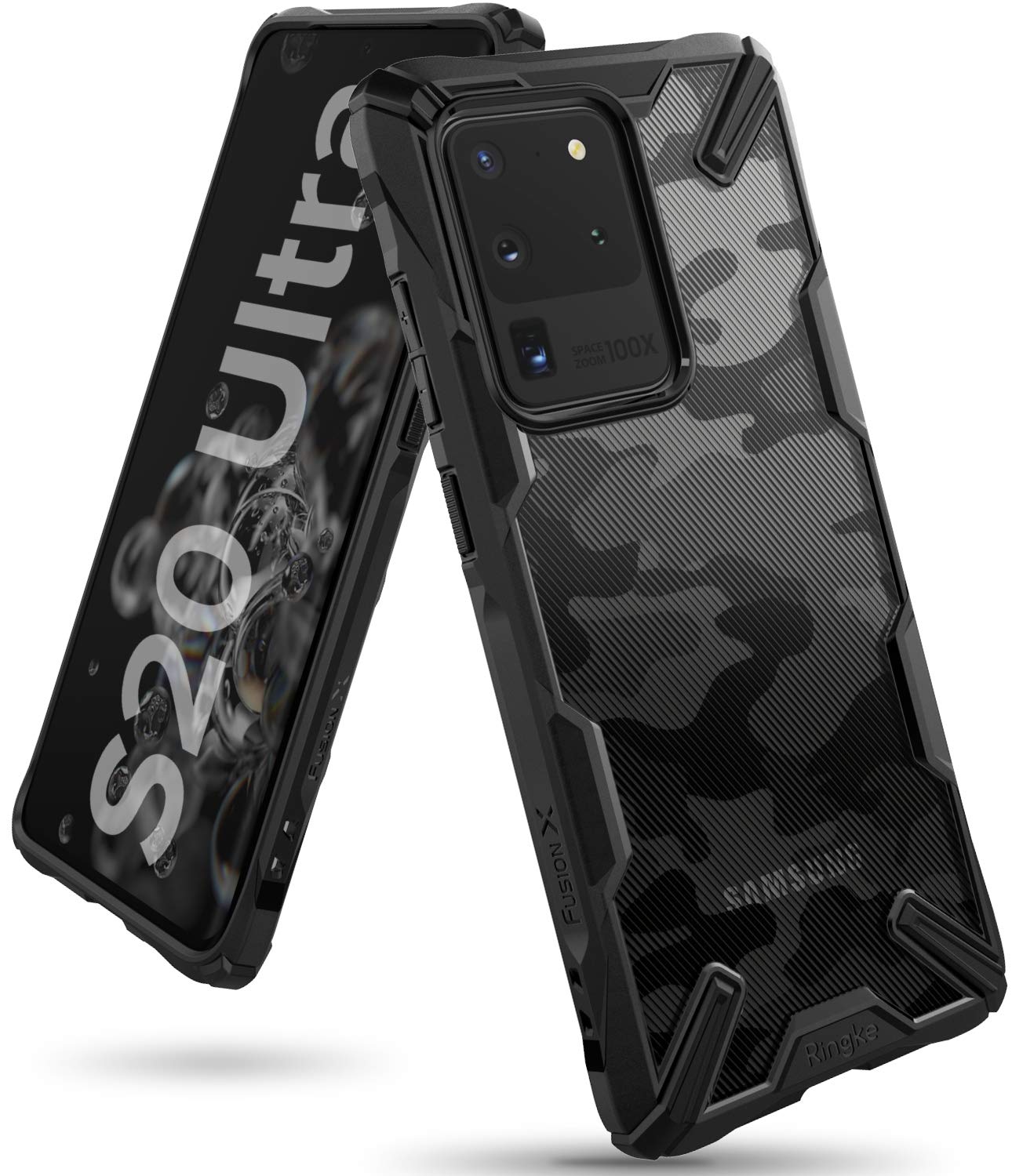 Samsung Galaxy S20 Ultra Back Cover Case | Fusion X - Camo Black