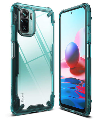 (Refurbished) Redmi Note 10 / Redmi Note 10S Back Cover Case | Fusion X - Turquoise Green