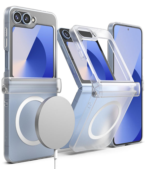 Samsung Galaxy Z Flip 6 Back Cover Case | Slim Hinge Mag - Matte Clear