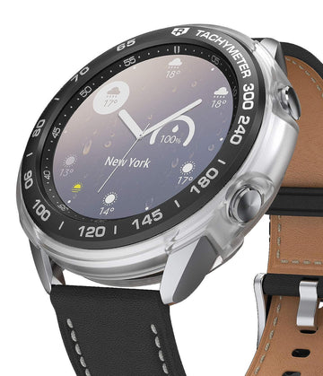 Air Sports + Bezel Styling Combo Case Designed for Galaxy Watch 3 41mm - Matte Clear