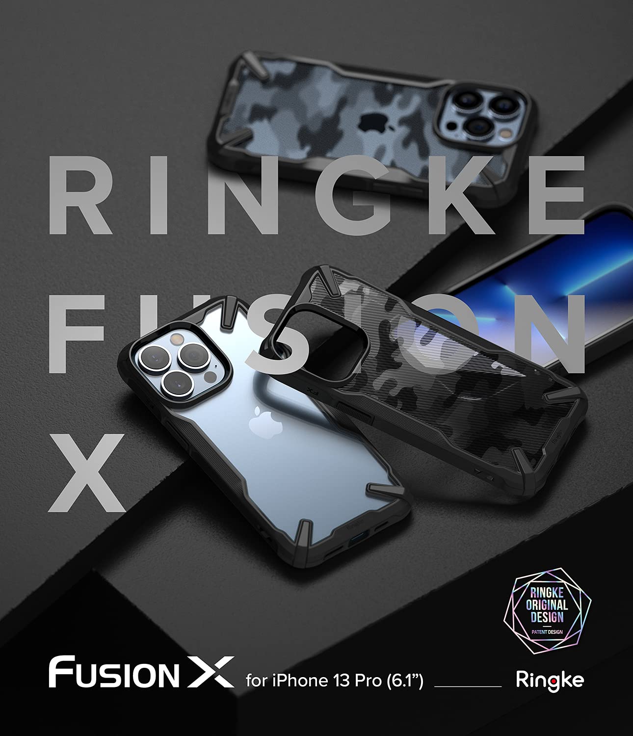 Ringke Fusion-X - Funda compatible con Poco X3 NFC, compatible con Xiaomi  Poco X3 Pro Cover - Camo Black