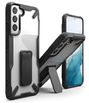 Samsung Galaxy S22 Back Cover Case | Fusion X Stand - Black