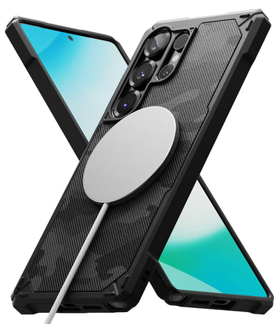 Samsung Galaxy S25 Ultra Back Cover Case | Rugged Gear Magnetic  - Camo Black