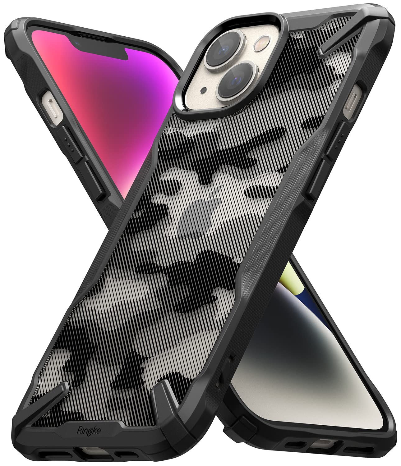 Apple iPhone 14 Back Cover Case | Fusion X  - Camo  Black