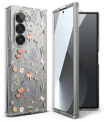 Samsung Galaxy Z Fold 6 Back Cover Case |  Fusion Design  - Dry Flowers