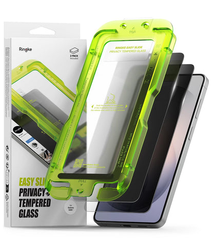 Samsung Galaxy S26 Plus Tempered Glass Screen Protector Guard | Easy Slide Privacy - 2 Pack (with Installation Tool)