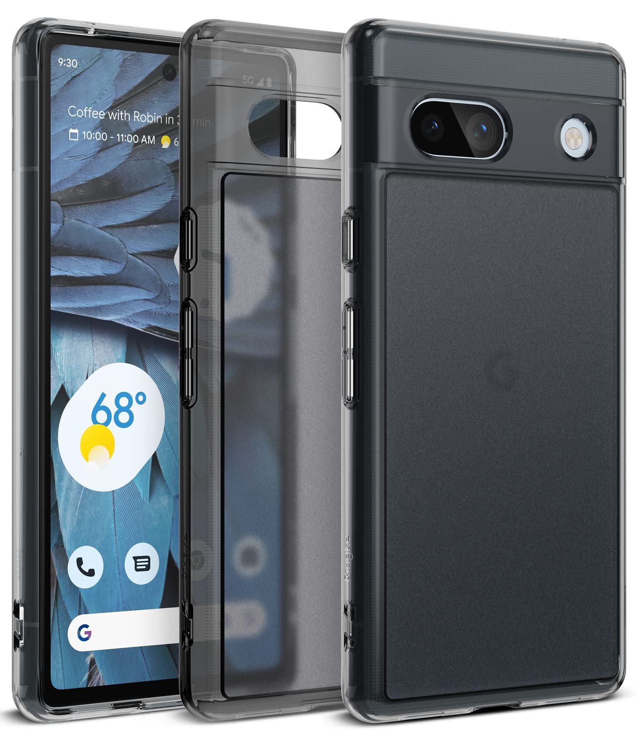 Google Pixel 7a Back Cover Case | Fusion - Matte Smoke Black