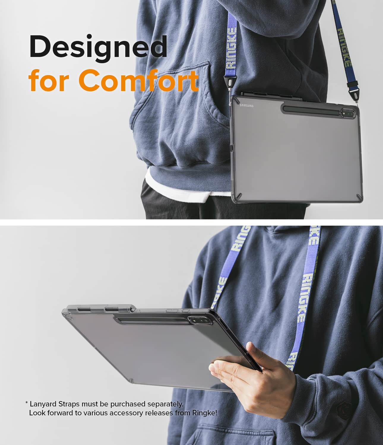 Samsung Galaxy Tab S8 Ultra Back Cover Case | Fusion - Smoke Black