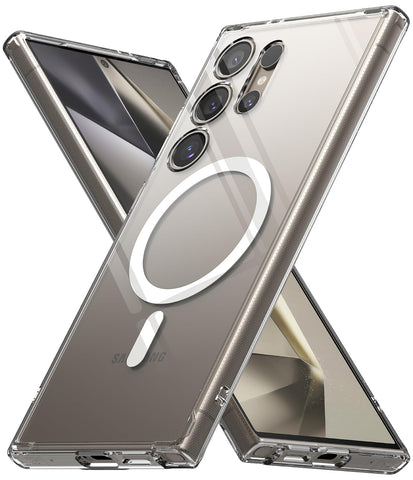 (Refurbished) Ringke Samsung Galaxy S24 Ultra Back Cover Case Fusion Magnetic - Matte Clear