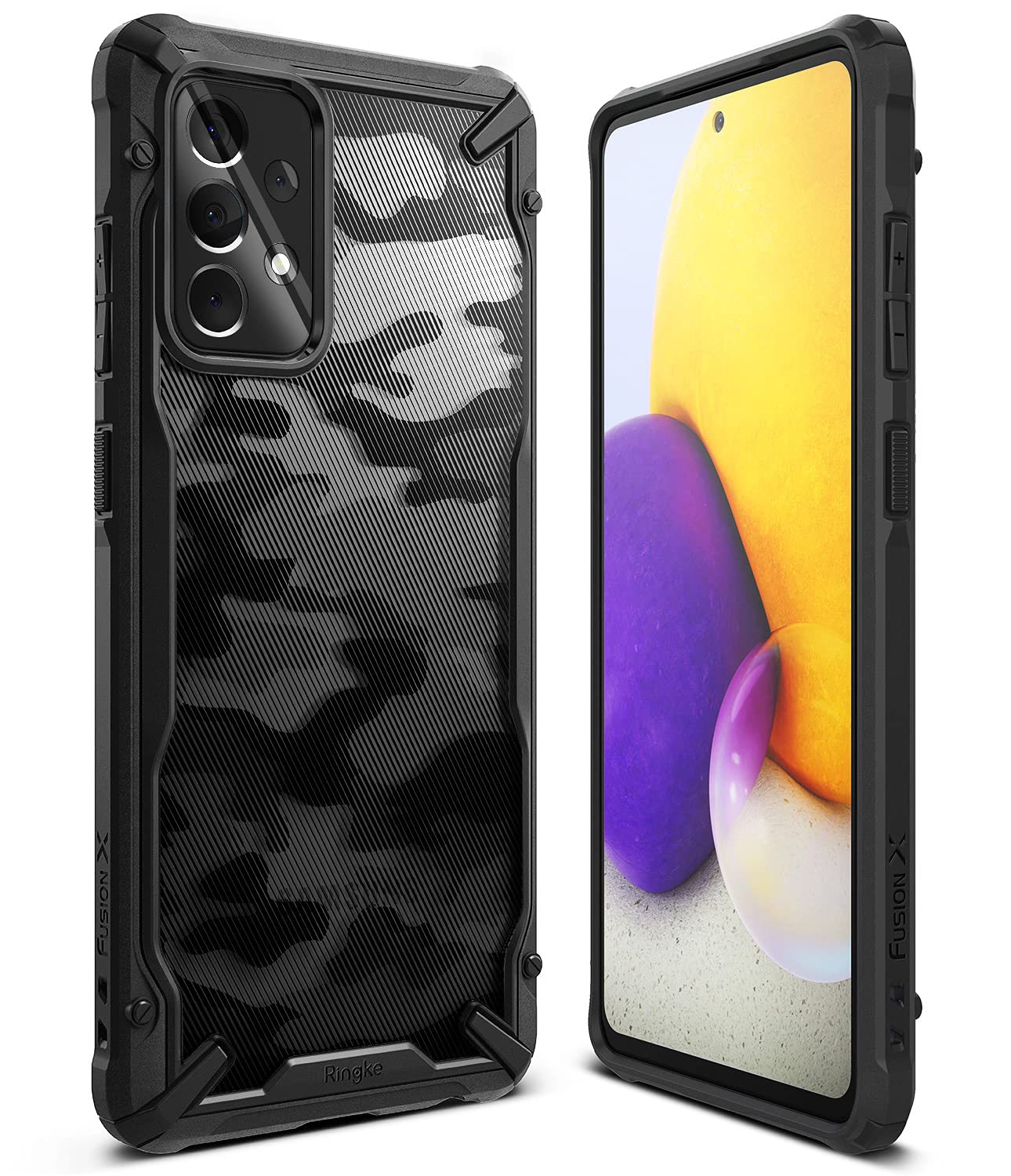 Samsung Galaxy A72 5G Back Cover Case | Fusion X - Camo Black