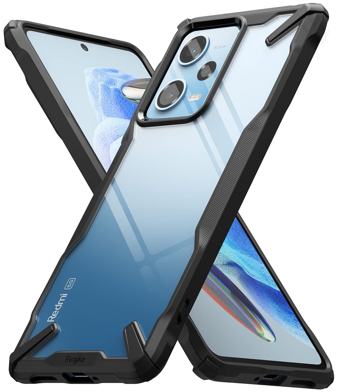 (Refurbished) Redmi Note 12 Pro 5G / Poco X5 Pro 5G Back Cover Case | Fusion X - Black