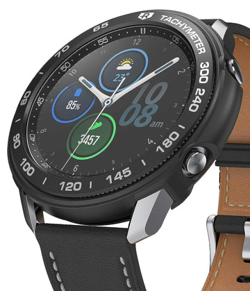 Air Sports + Bezel Styling Combo Case Designed for Galaxy Watch 3 45mm - Black