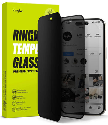 iPhone 15 Plus Tempered Glass Screen Protector Glass | Privacy  [Anti-spy]