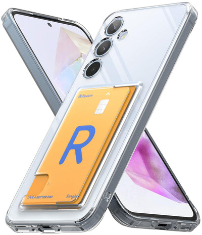 (Refurbished) Samsung Galaxy A35 5G  Back Cover Case Fusion Card - Clear
