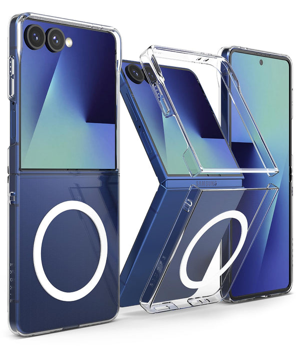 Samsung Galaxy Z Flip 7 Back Cover Case | Slim Magnetic - Clear
