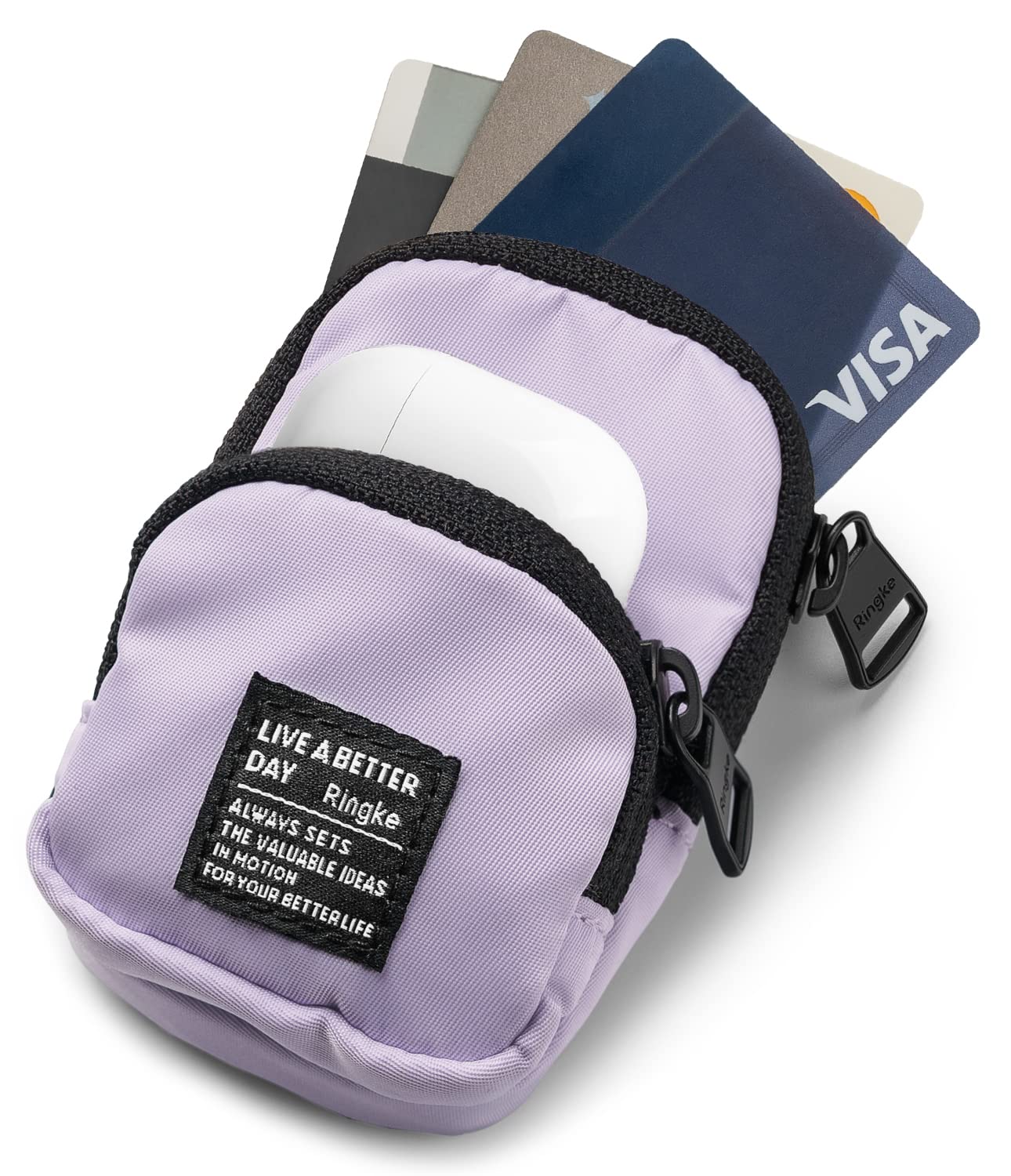 Ringke Mini Pouch [Two Pocket] - Light Purple