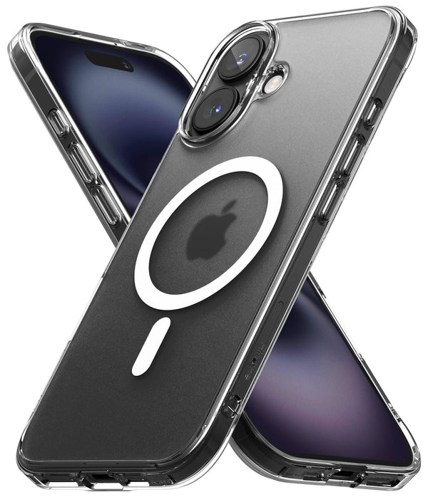(Refurbished) iPhone 16 Back Cover Case | Fusion Magnetic - Matte Clear