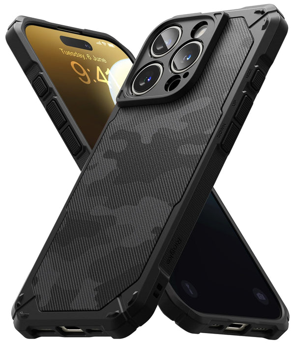 iPhone 16 Pro Back Cover Case | Rugged Gear Bumper - Camo Black