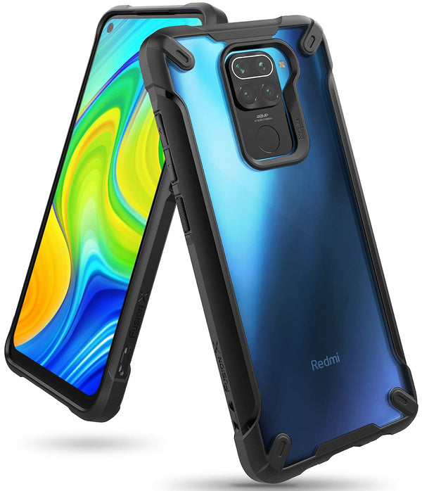 Redmi Note 9 Back Cover Case | Fusion X - Black