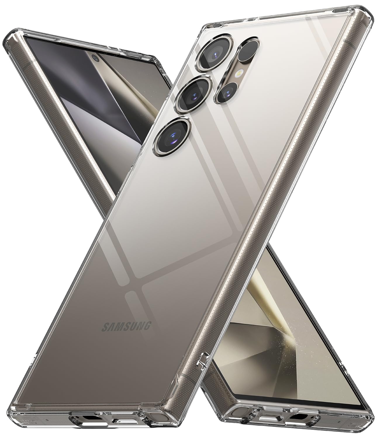 (Refurbished) Ringke Samsung Galaxy S24 Ultra Back Cover Case Fusion - Clear