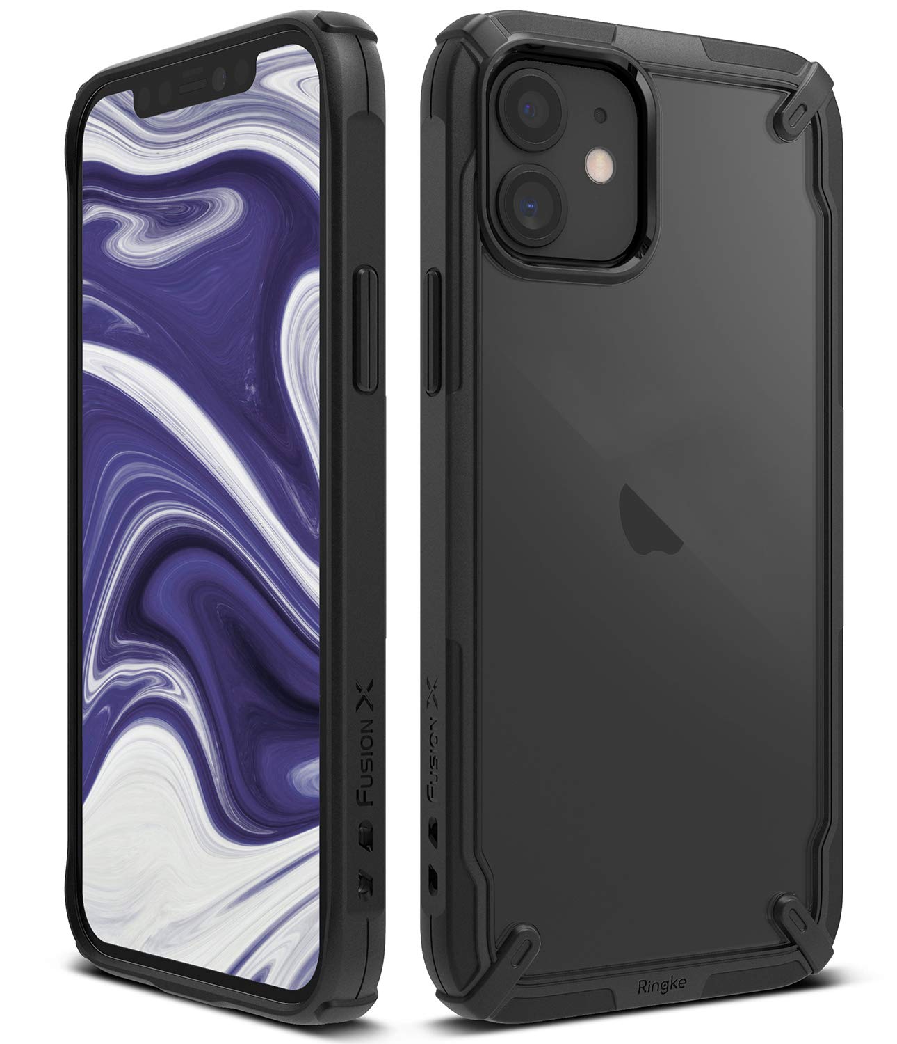 (Refurbished) iPhone 12 Mini Back Cover Case | Fusion X - Black