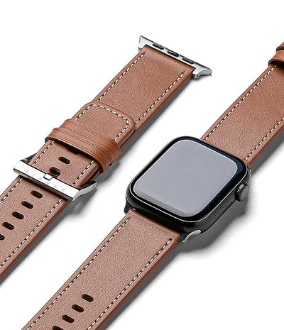 Apple Watch 42/44 / 45mm, Apple Watch Ultra 2/1  Leather One Basic Bold Strap - Brown