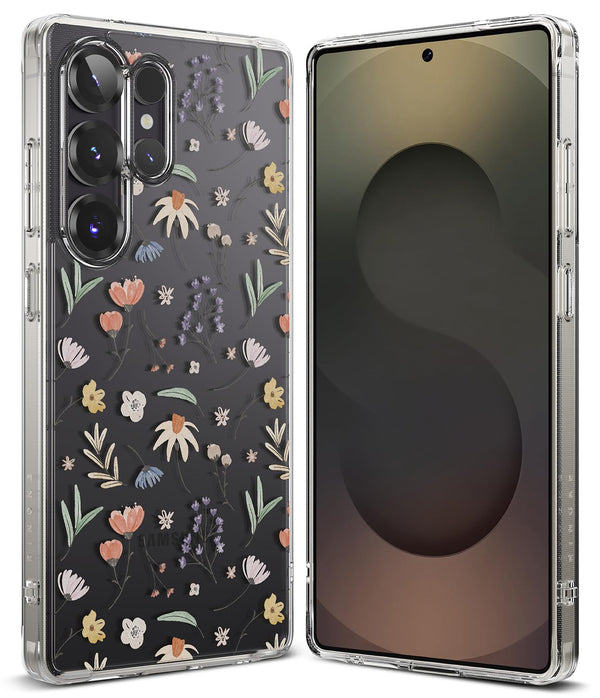 Samsung Galaxy S25 Ultra Back cover case | Fusion Design - Dry Flowers