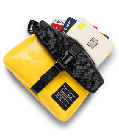 Ringke Mini Carrying Pouch Nylon Tarpaulin Water Resistant | Roll Top - Yellow