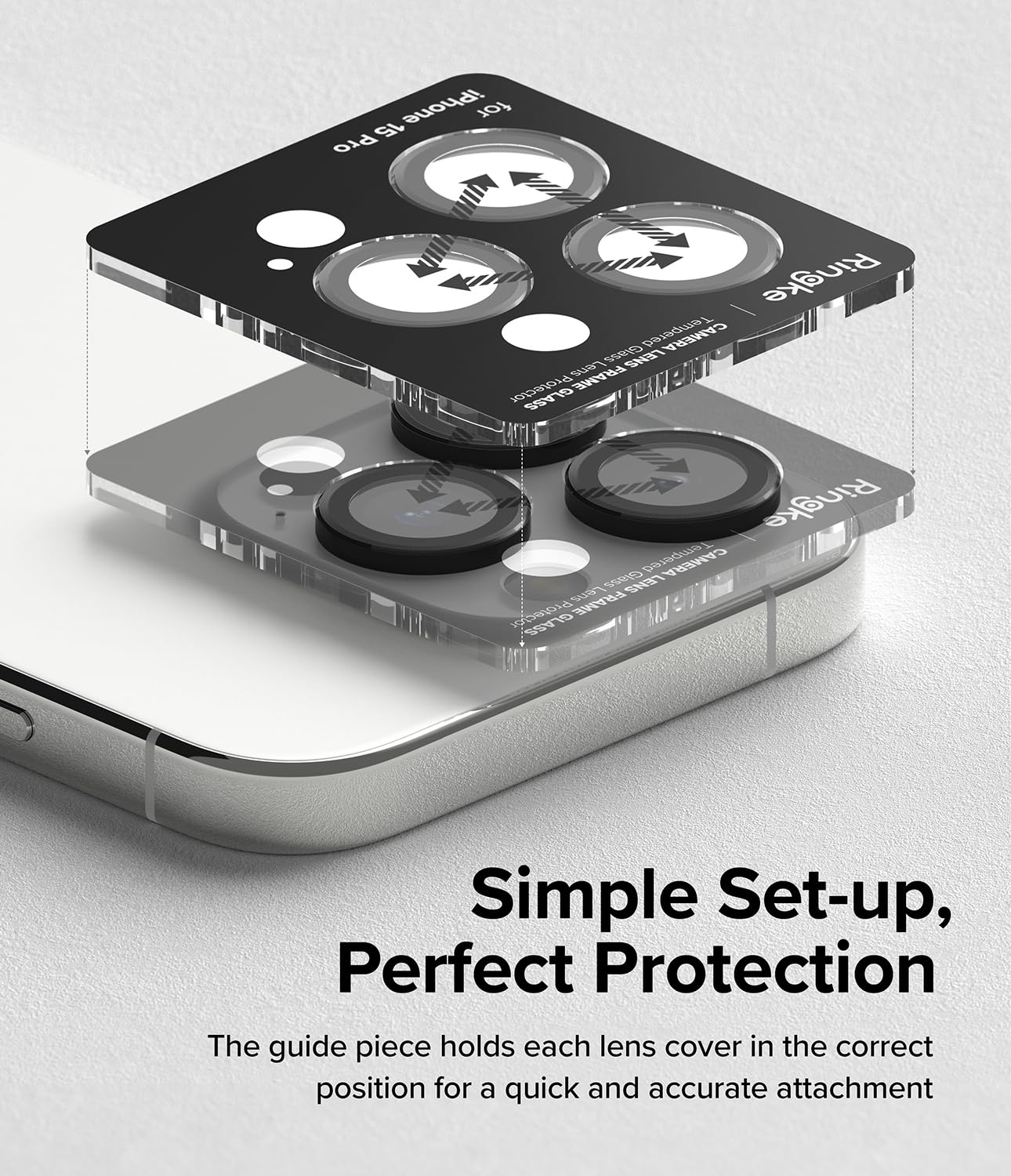 iPhone 15 Pro Max Camera Lens Protector | Glass - Black