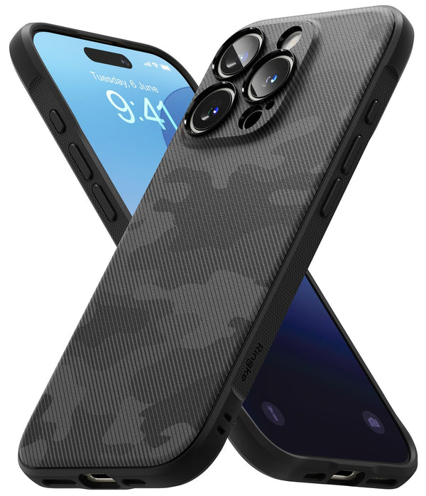iPhone 16 Pro Max Back Cover Case | Onyx Design - Camo Black