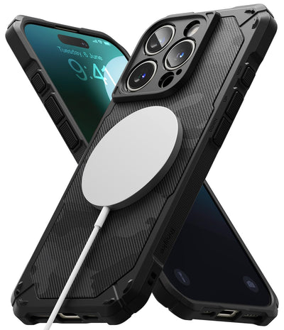 iPhone 16 Pro Back Cover Case | Rugged Gear Magnetic Bumper - Camo Black