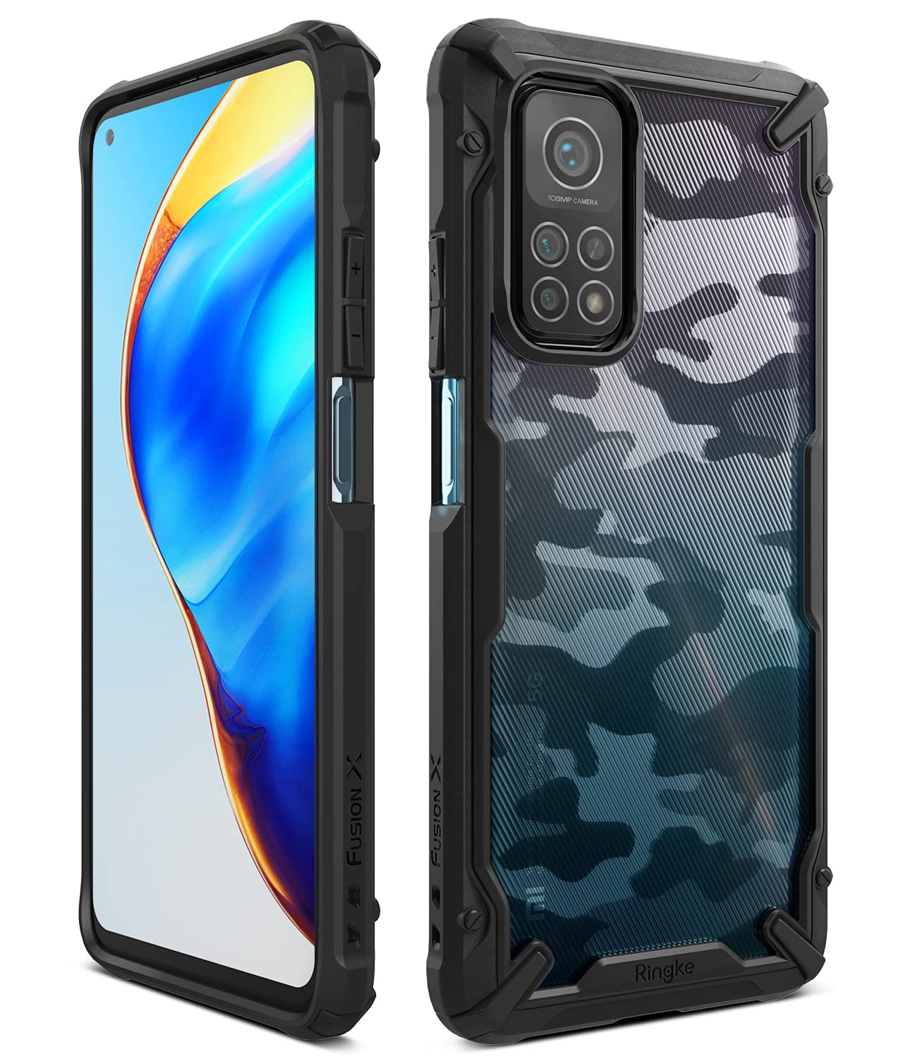 Xiaomi Mi 10T / Mi 10T Pro Back Cover Case | Fusion X Design - Camo Black