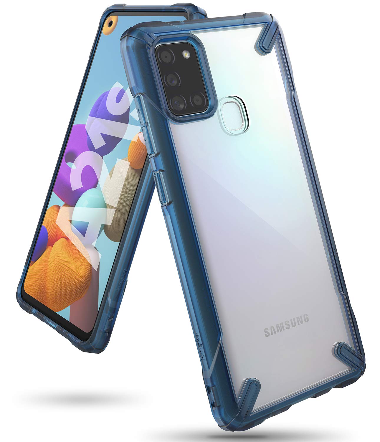 Samsung Galaxy A21S Back Cover Case | Fusion X - Space Blue