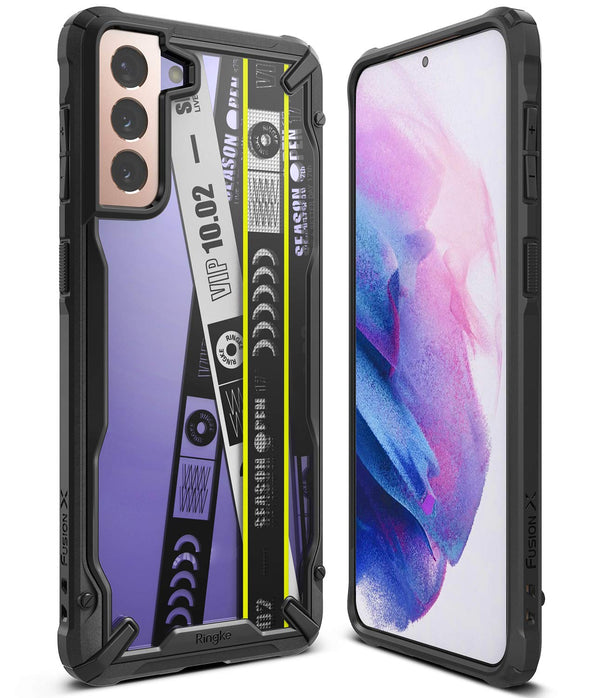 (Refurbished) Samsung Galaxy S21 Plus Back Cover Case | Fusion X Design - Ticket Band